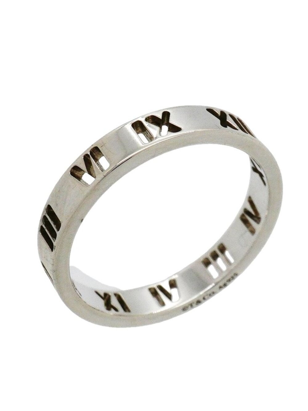 Tiffany & Co Ring Atlas Pierced 925 Sterling Silver